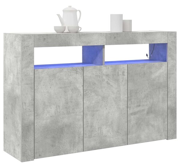 Servírovací skříň Betonově šedá 116 x 30 x 75 cm 3333879