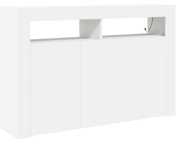 Servírovací skříň Bílá 116 x 30 x 75 cm Kompozitní dřevo 3333876