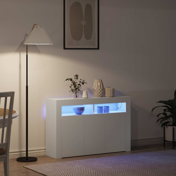Servírovací skříň Bílá 116 x 30 x 75 cm Kompozitní dřevo 3333876