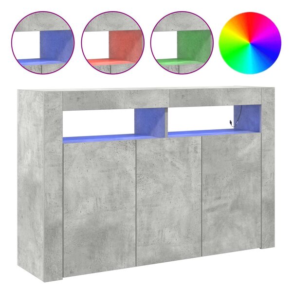 Servírovací skříň Betonově šedá 116 x 30 x 75 cm 3333879