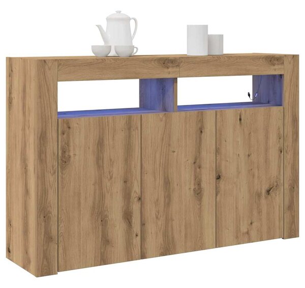 Servírovací skříň Artisanový dub 116 x 30 x 75 cm 3333884