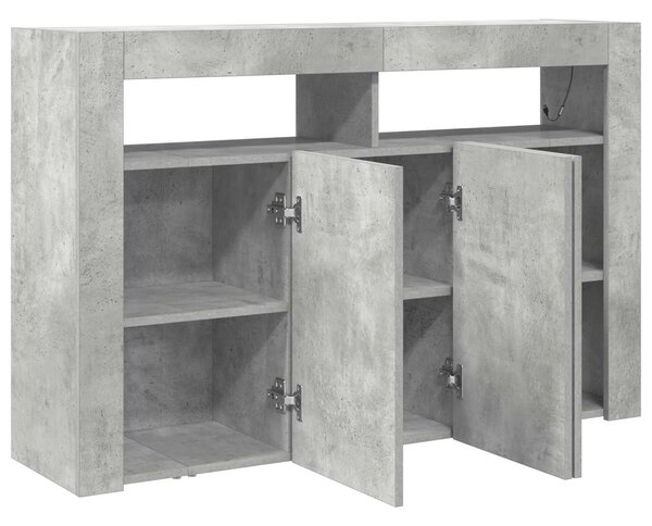 Servírovací skříň Betonově šedá 116 x 30 x 75 cm 3333879