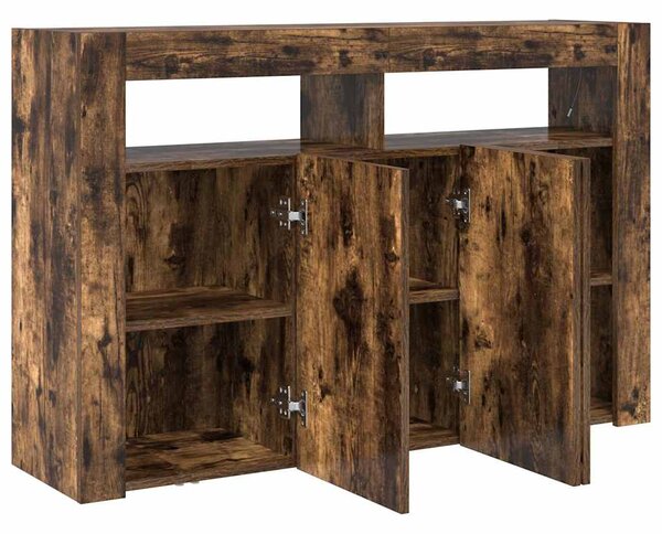 Servírovací skříň Kouřový dub 116 x 30 x 75 cm Kompozitní dřevo 3333880