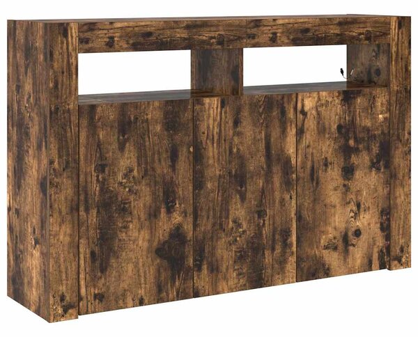 Servírovací skříň Kouřový dub 116 x 30 x 75 cm Kompozitní dřevo 3333880