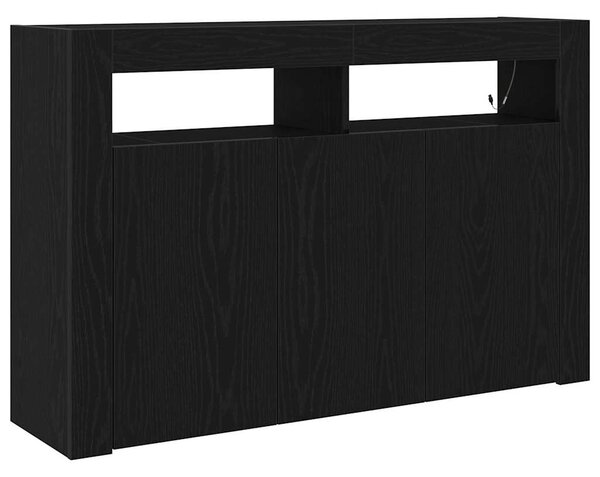 Servírovací skříň Černý dub 116 x 30 x 75 cm Kompozitní dřevo 3333885