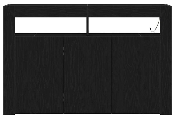 Servírovací skříň Černý dub 116 x 30 x 75 cm Kompozitní dřevo 3333885