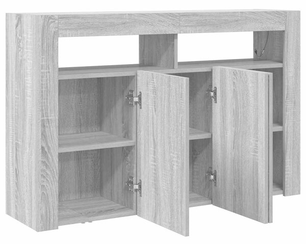 Servírovací skříň Šedá Sonoma 116 x 30 x 75 cm Kompozitní dřevo 3333881