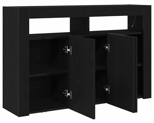 Servírovací skříň Černý dub 116 x 30 x 75 cm Kompozitní dřevo 3333885