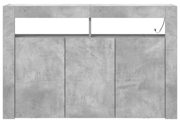 Servírovací skříň Betonově šedá 116 x 30 x 75 cm 3333879