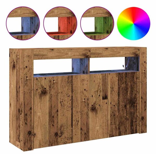 Servírovací skříň Staré dřevo 116 x 30 x 75 cm Kompozitní dřevo 3333883