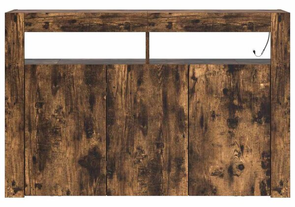 Servírovací skříň Kouřový dub 116 x 30 x 75 cm Kompozitní dřevo 3333880