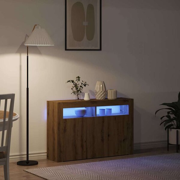 Servírovací skříň Artisanový dub 116 x 30 x 75 cm 3333884