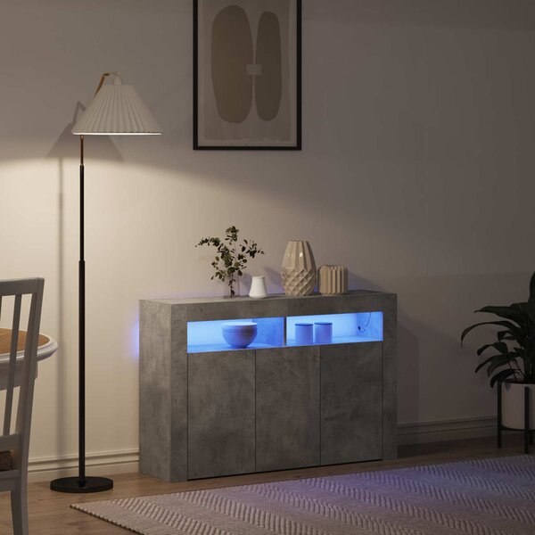 Servírovací skříň Betonově šedá 116 x 30 x 75 cm 3333879