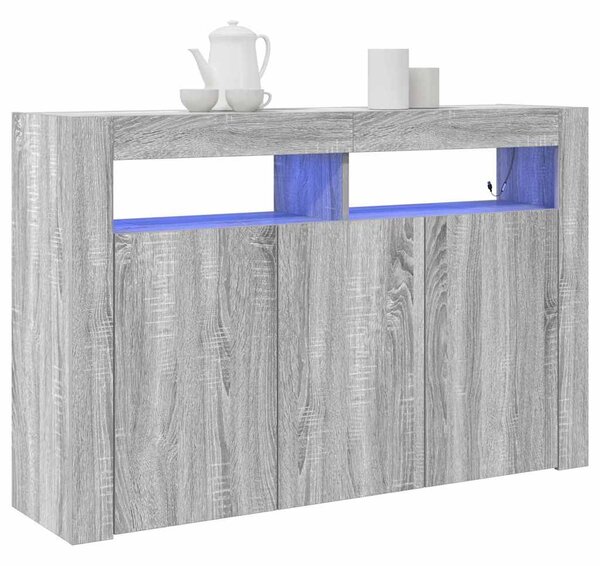 Servírovací skříň Šedá Sonoma 116 x 30 x 75 cm Kompozitní dřevo 3333881
