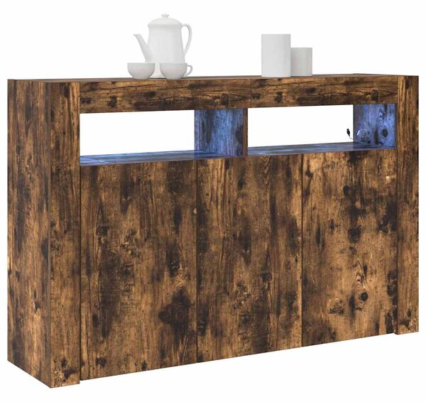 Servírovací skříň Kouřový dub 116 x 30 x 75 cm Kompozitní dřevo 3333880