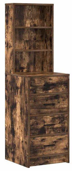 Kosmetický stůl 3 ks Kouřový dub 78,5 x 41 x 135 cm 3334213