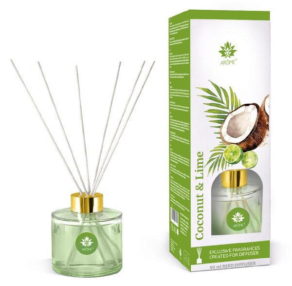 Arôme Difuzér s tyčinkami COCONUT & LIME 50ml