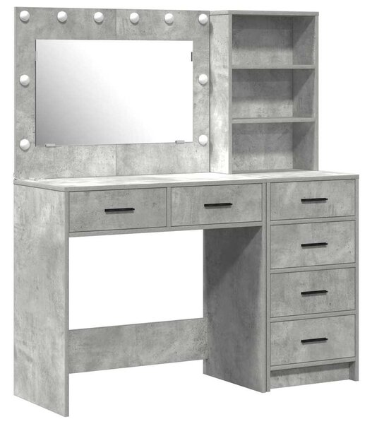 Kosmetický stůl 2 ks Šedá 78.5 x 41 x 135 cm Kompozitní dřevo 3334194