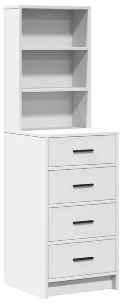 Kosmetický stůl 3 ks Bílá 78,5 x 41 x 135 cm Kompozitní dřevo 3334209