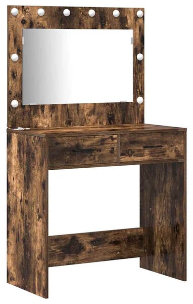 Kosmetický stůl 3 ks Kouřový dub 78,5 x 41 x 135 cm 3334213