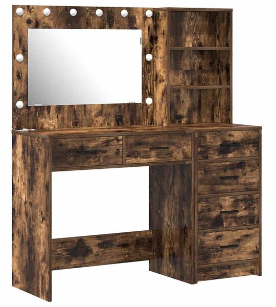 Kosmetický stůl 2 ks Hnědá 78.5 x 41 x 135 cm Kompozitní dřevo 3334195