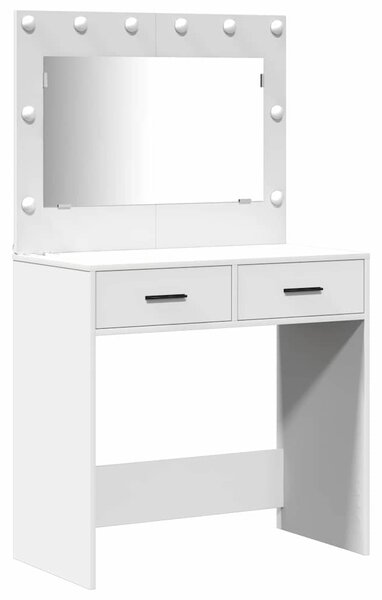 Kosmetický stůl 3 ks Bílá 78,5 x 41 x 135 cm Kompozitní dřevo 3334245