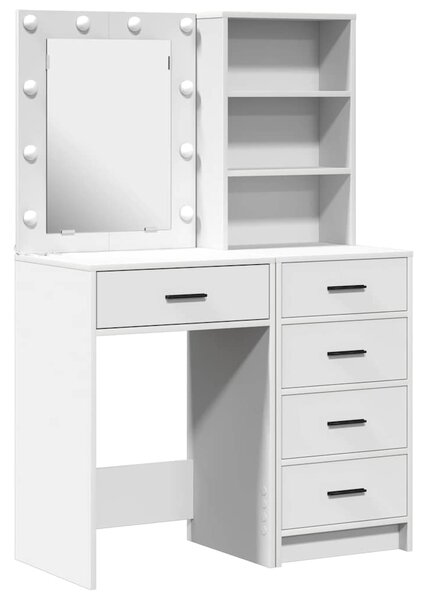 Kosmetický stůl 2 ks Bílá 50 x 41 x 135 cm Kompozitní dřevo 3334200