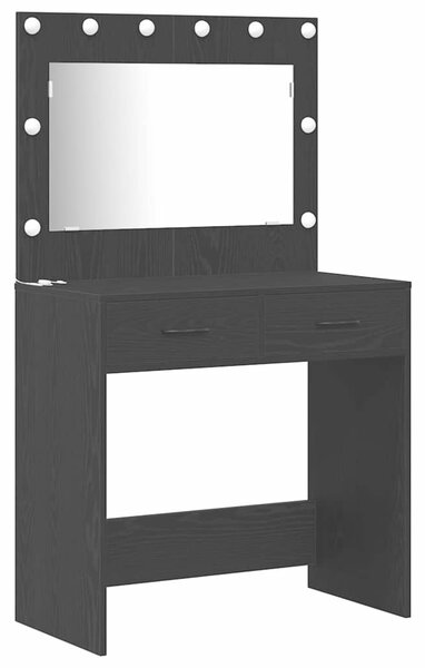 Kosmetický stůl 2 ks Černá 78,5 x 41 x 135 cm Kompozitní dřevo 3334264