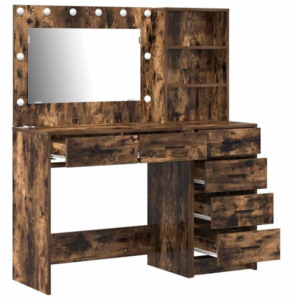 Kosmetický stůl 2 ks Hnědá 78.5 x 41 x 135 cm Kompozitní dřevo 3334195