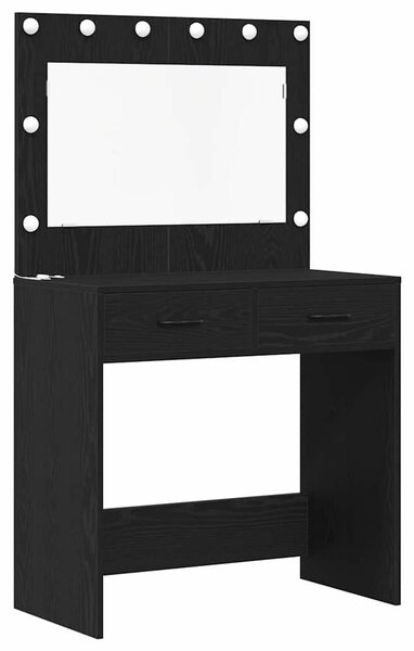 Kosmetický stůl 3 ks Černý dub 78,5 x 41 x 135 cm 3334210