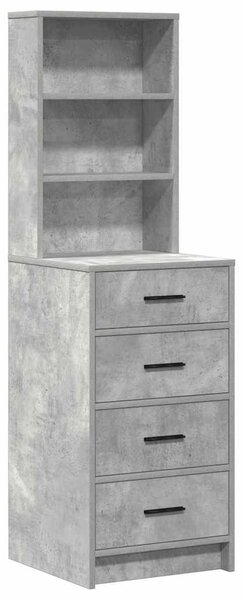 Kosmetický stůl 3 ks Betonově šedá 78,5 x 41 x 135 cm 3334212