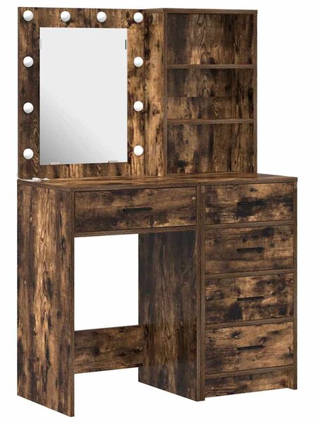 Kosmetický stůl 2 ks Hnědá 50 x 41 x 135 cm Kompozitní dřevo 3334204