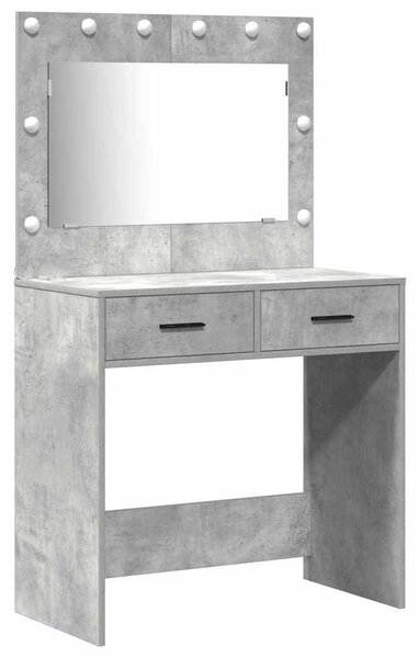 Kosmetický stůl 3 ks Betonově šedá 78,5 x 41 x 135 cm 3334212