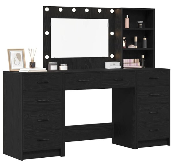 Kosmetický stůl 3 ks Černý dub 78,5 x 41 x 135 cm 3334210