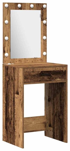 Kosmetický stůl 3 ks Hnědá 40 x 41 x 135 cm Kompozitní dřevo 3334225