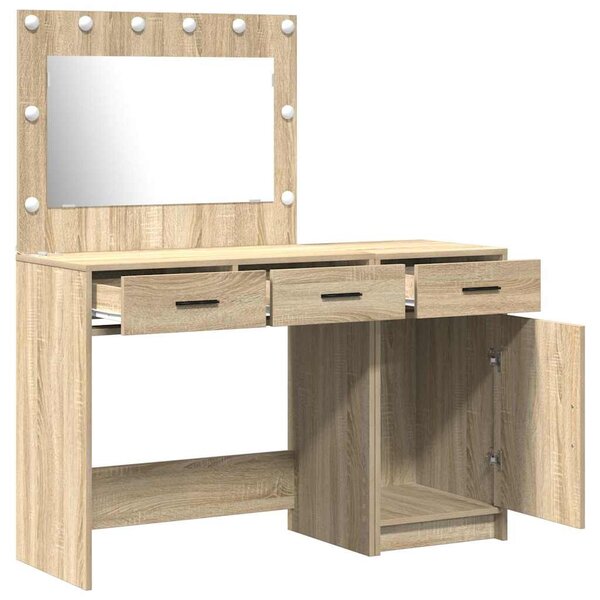 Kosmetický stůl 2 ks Hnědá 40 x 41 x 75 cm Kompozitní dřevo 3334229