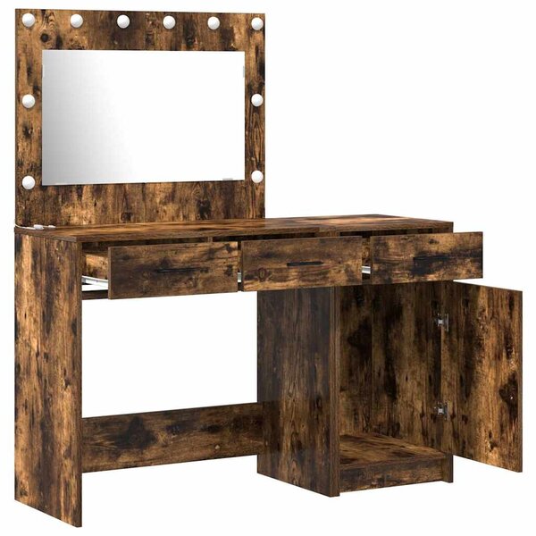 Kosmetický stůl 2 ks Hnědá 40 x 41 x 75 cm Kompozitní dřevo 3334231