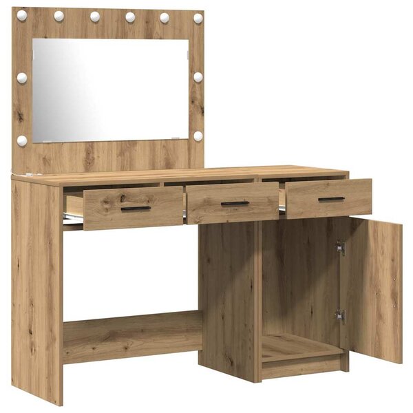Kosmetický stůl 2 ks Hnědá 40 x 41 x 75 cm Kompozitní dřevo 3334235
