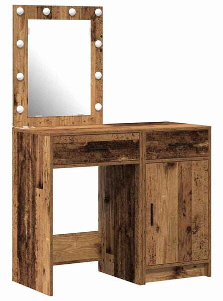 Kosmetický stůl 2 ks Hnědá 50 x 41 x 135 cm Kompozitní dřevo 3334243