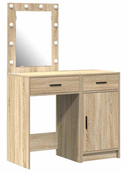 Kosmetický stůl 2 ks Hnědá 50 x 41 x 135 cm Kompozitní dřevo 3334238