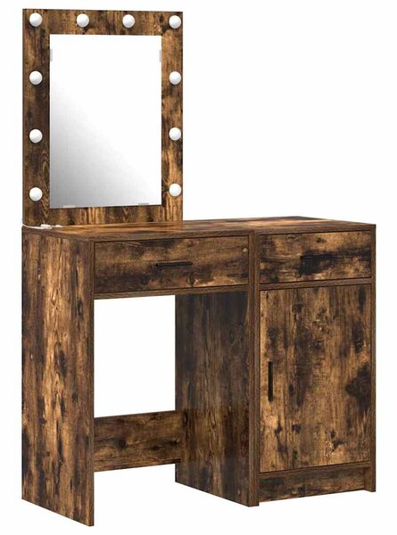 Kosmetický stůl 2 ks Hnědá 50 x 41 x 135 cm Kompozitní dřevo 3334240