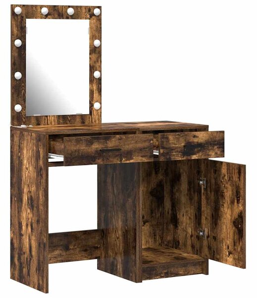 Kosmetický stůl 2 ks Hnědá 50 x 41 x 135 cm Kompozitní dřevo 3334240