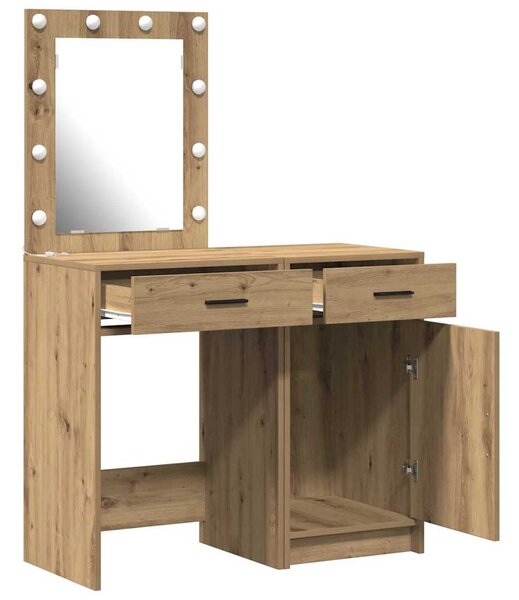Kosmetický stůl 2 ks Hnědá 50 x 41 x 135 cm Kompozitní dřevo 3334244