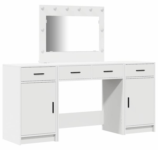Kosmetický stůl 3 ks Bílá 78,5 x 41 x 135 cm Kompozitní dřevo 3334245