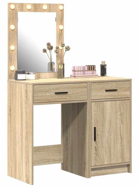 Kosmetický stůl 2 ks Hnědá 50 x 41 x 135 cm Kompozitní dřevo 3334238
