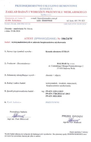 Kancelářské křeslo Ethaniel (šedá)
