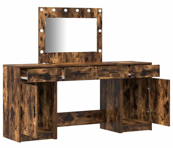 Kosmetický stůl 3 ks Hnědá 78,5 x 41 x 135 cm Kompozitní dřevo 3334249