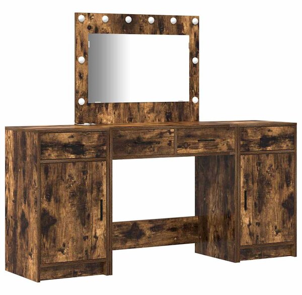 Kosmetický stůl 3 ks Hnědá 78,5 x 41 x 135 cm Kompozitní dřevo 3334249
