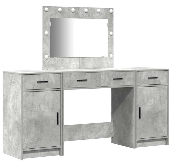 Kosmetický stůl 3 ks Šedá 78,5 x 41 x 135 cm Kompozitní dřevo 3334248