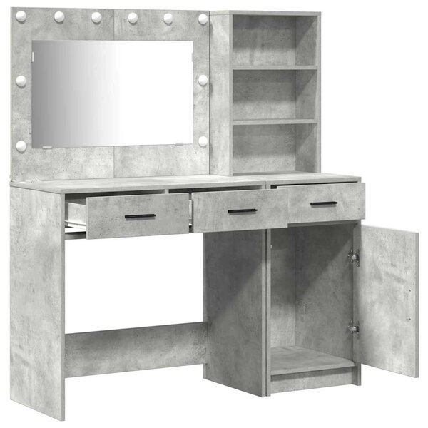 Kosmetický stůl 2 ks Šedá 78,5 x 41 x 135 cm Kompozitní dřevo 3334266
